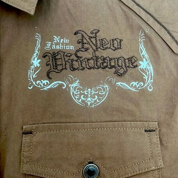 XIOS New York Button Down New Vintage Western Cowboy NWOT - Picture 2 of 7